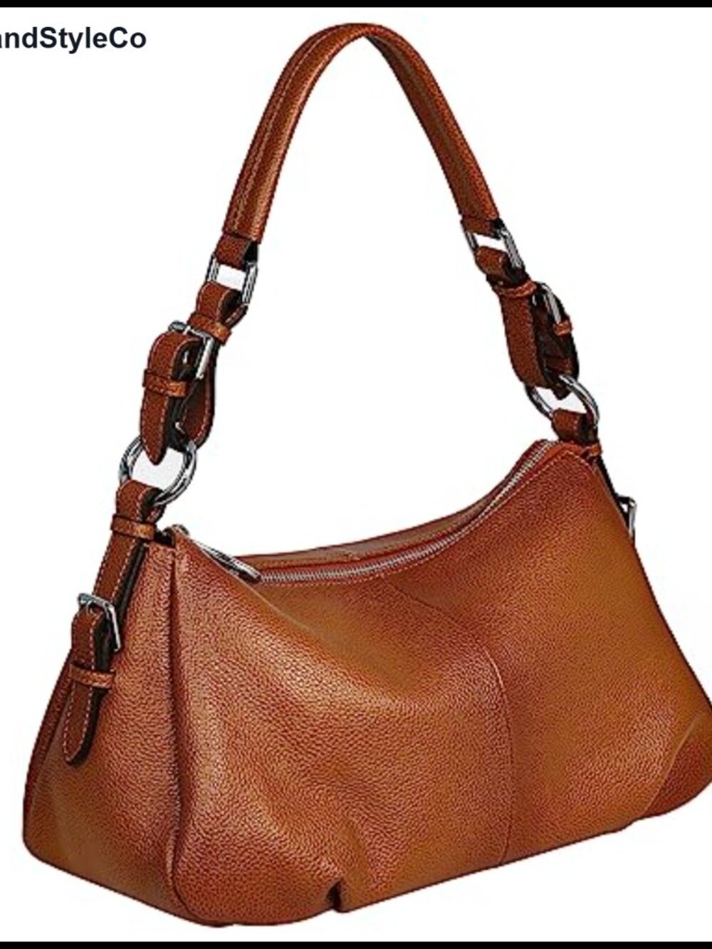 Genuine Leather Hobo Shoulder Crossbody Tote Handbag